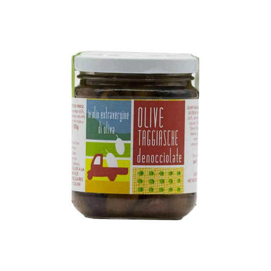 Olive Taggiasche denocciolate in olio extra vergine d'oliva La baita & Galleano